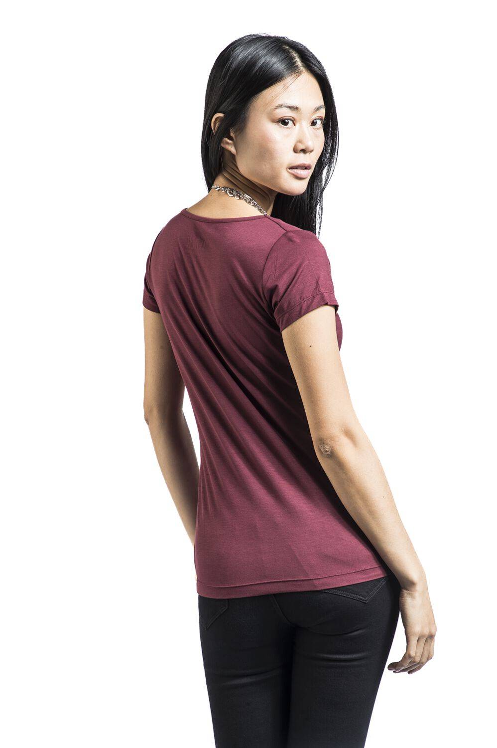 EMP T-Shirt dunkelrot von Black Premium by EMP Versandkostenfrei