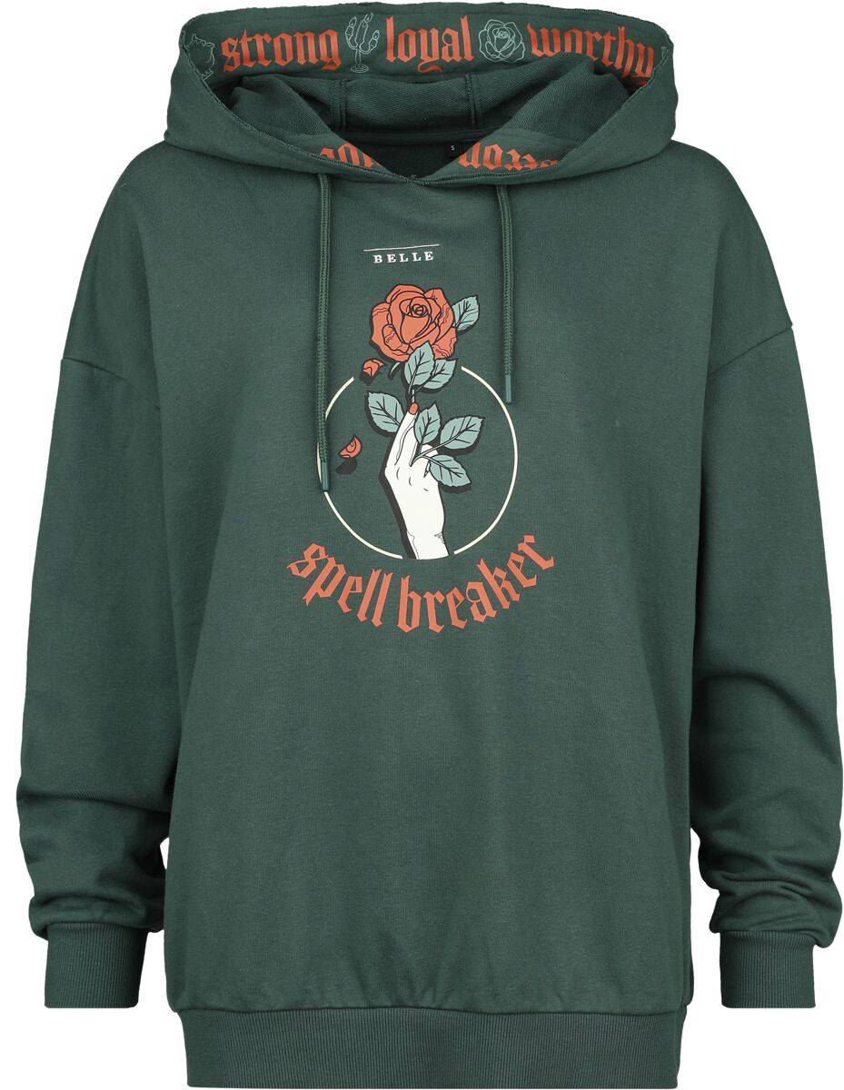 EMP "Disney Princess - Picnic Collection - Belle" Kapuzenpullover dunkelgrün von Die Schöne und das Biest