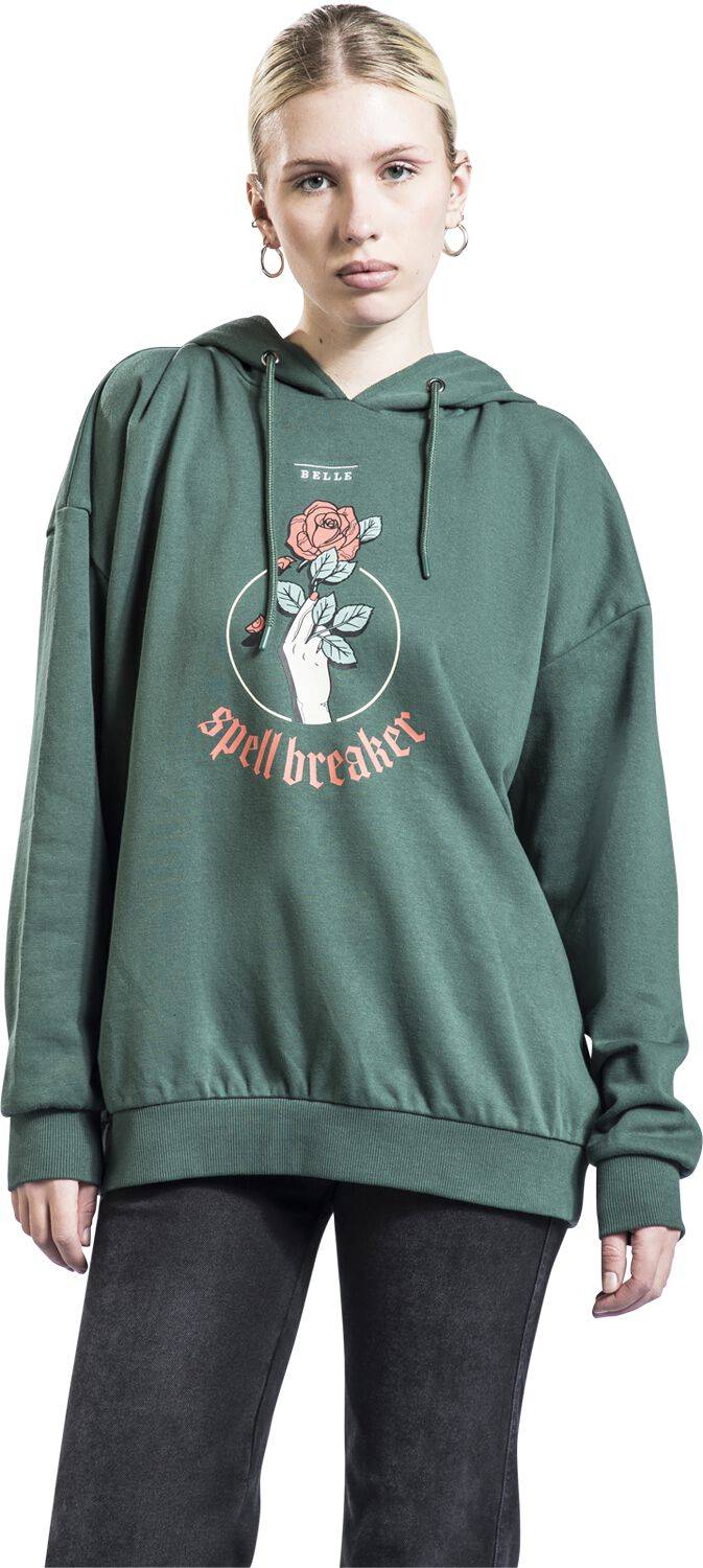 EMP "Disney Princess - Picnic Collection - Belle" Kapuzenpullover dunkelgrün von Die Schöne und das Biest Saisonschlussverkauf