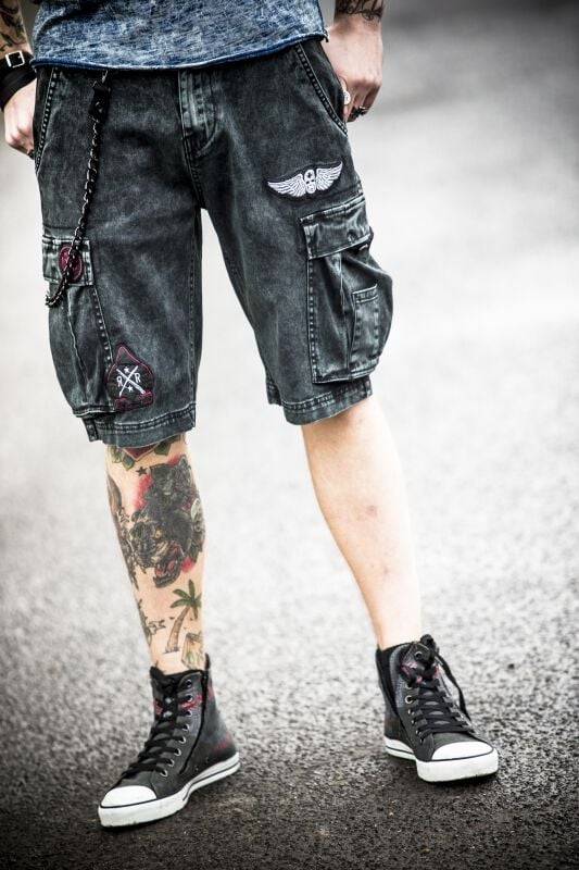 EMP Short dunkelgrau von Rock Rebel by EMP Cyber Monday