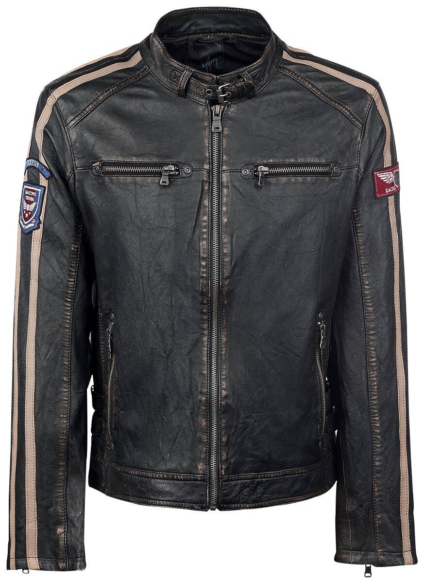 EMP "Race" Lederjacke dunkelbraun von Gipsy Weihnachtsangebot