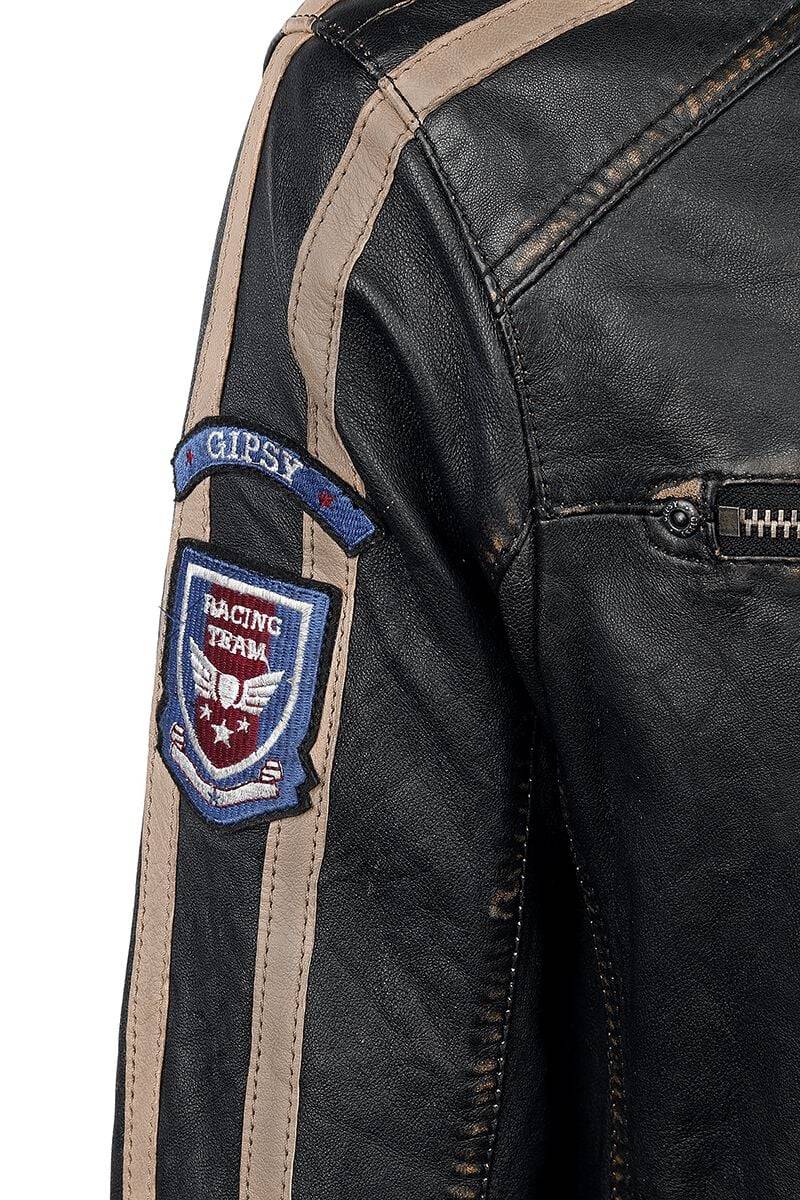 EMP "Race" Lederjacke dunkelbraun von Gipsy Weihnachtsangebot