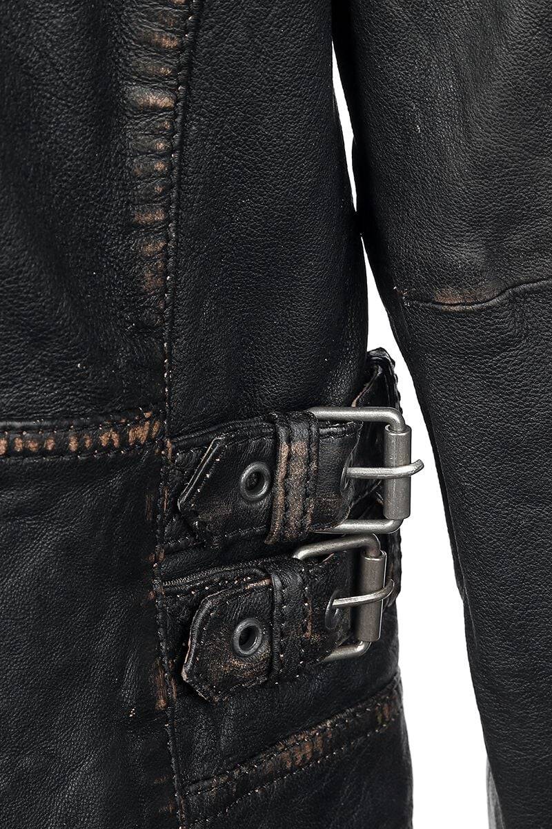 EMP "Race" Lederjacke dunkelbraun von Gipsy Weihnachtsangebot