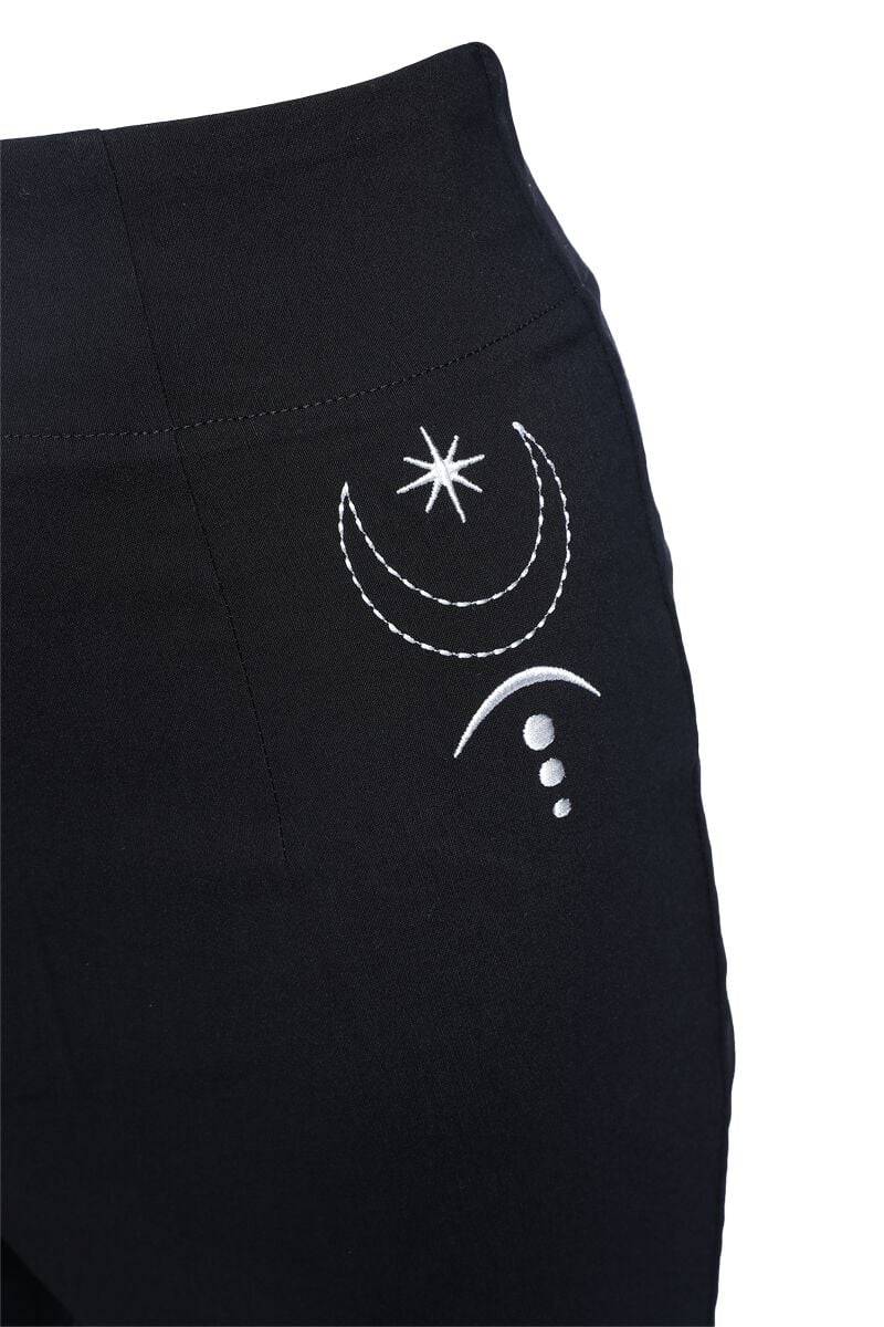 EMP "Eclipse Trousers" Stoffhose schwarz von Hell Bunny Neueste Mode