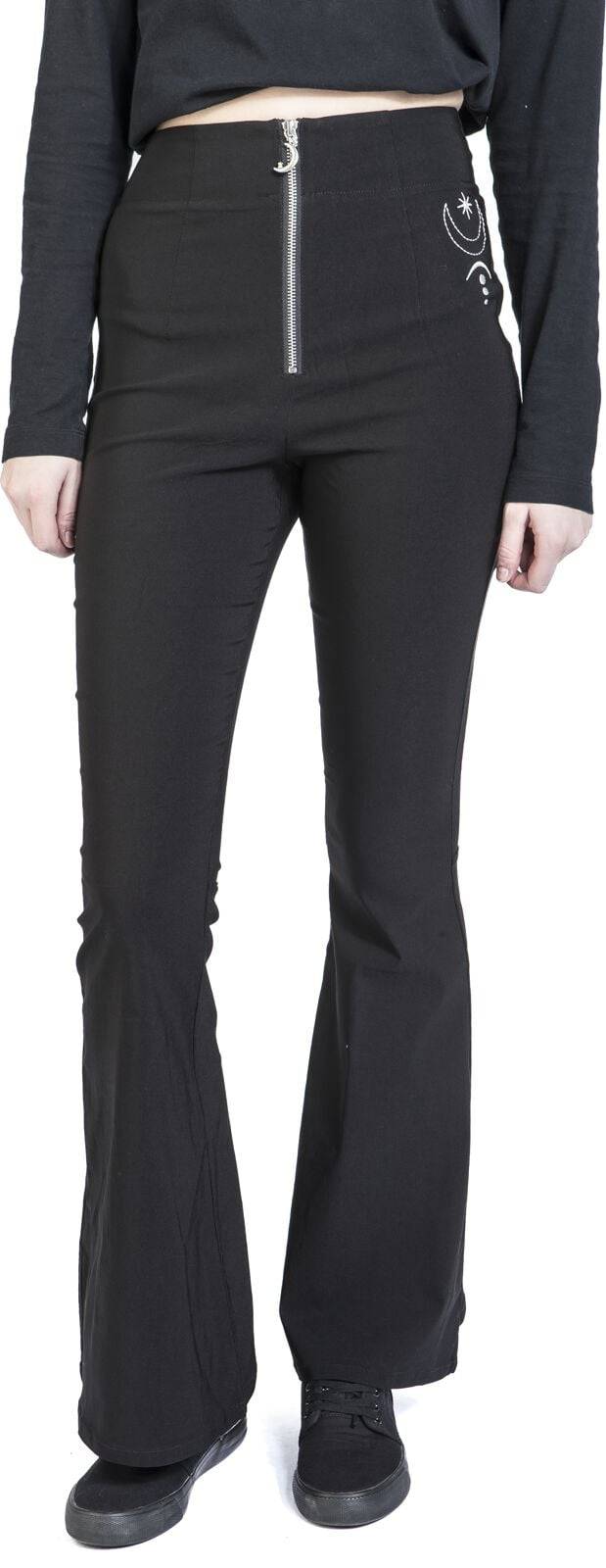 EMP "Eclipse Trousers" Stoffhose schwarz von Hell Bunny Neueste Mode