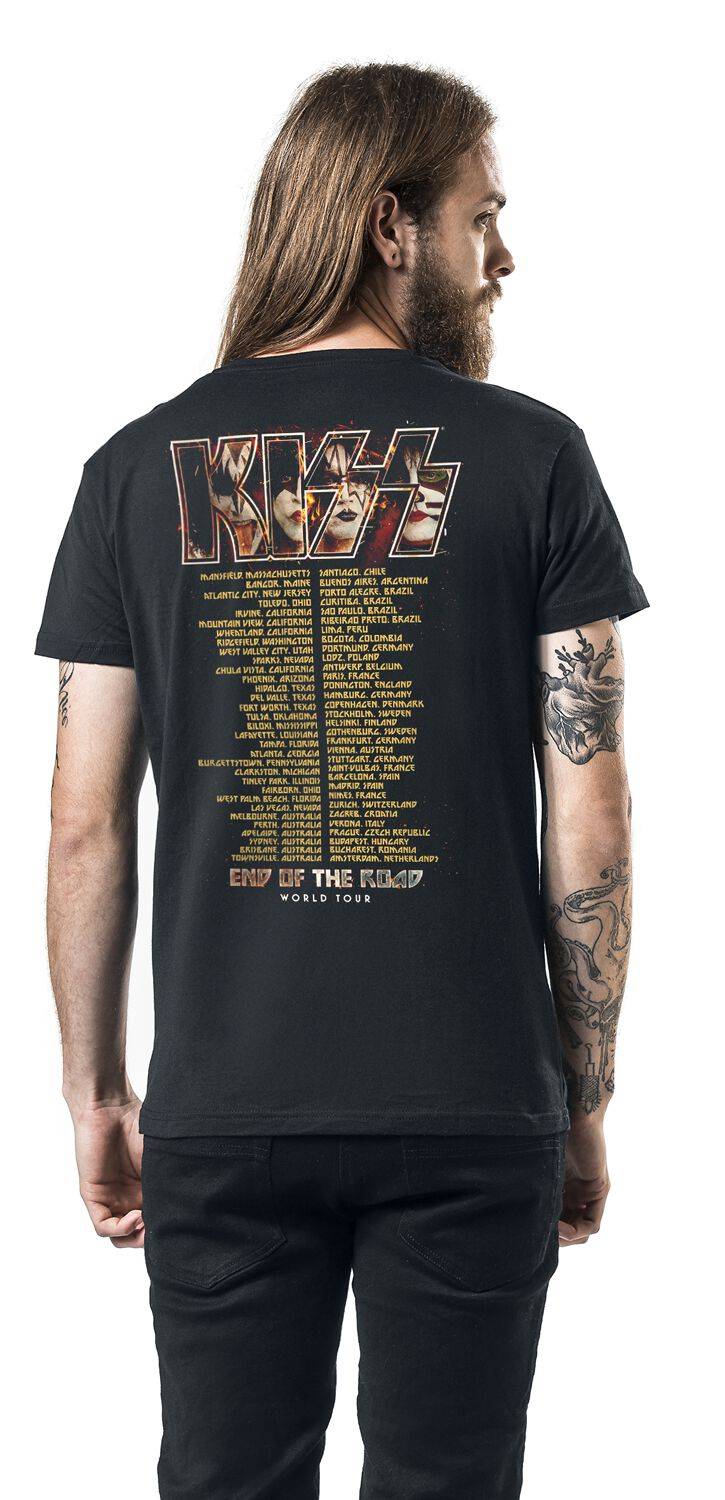 EMP "EOTR World Tour Burning" T-Shirt schwarz von Kiss Riesige Rabatte