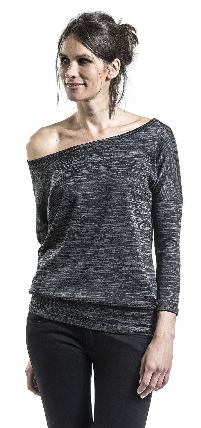 EMP Langarmshirt schwarz/grau von RED by EMP Fabrikladen