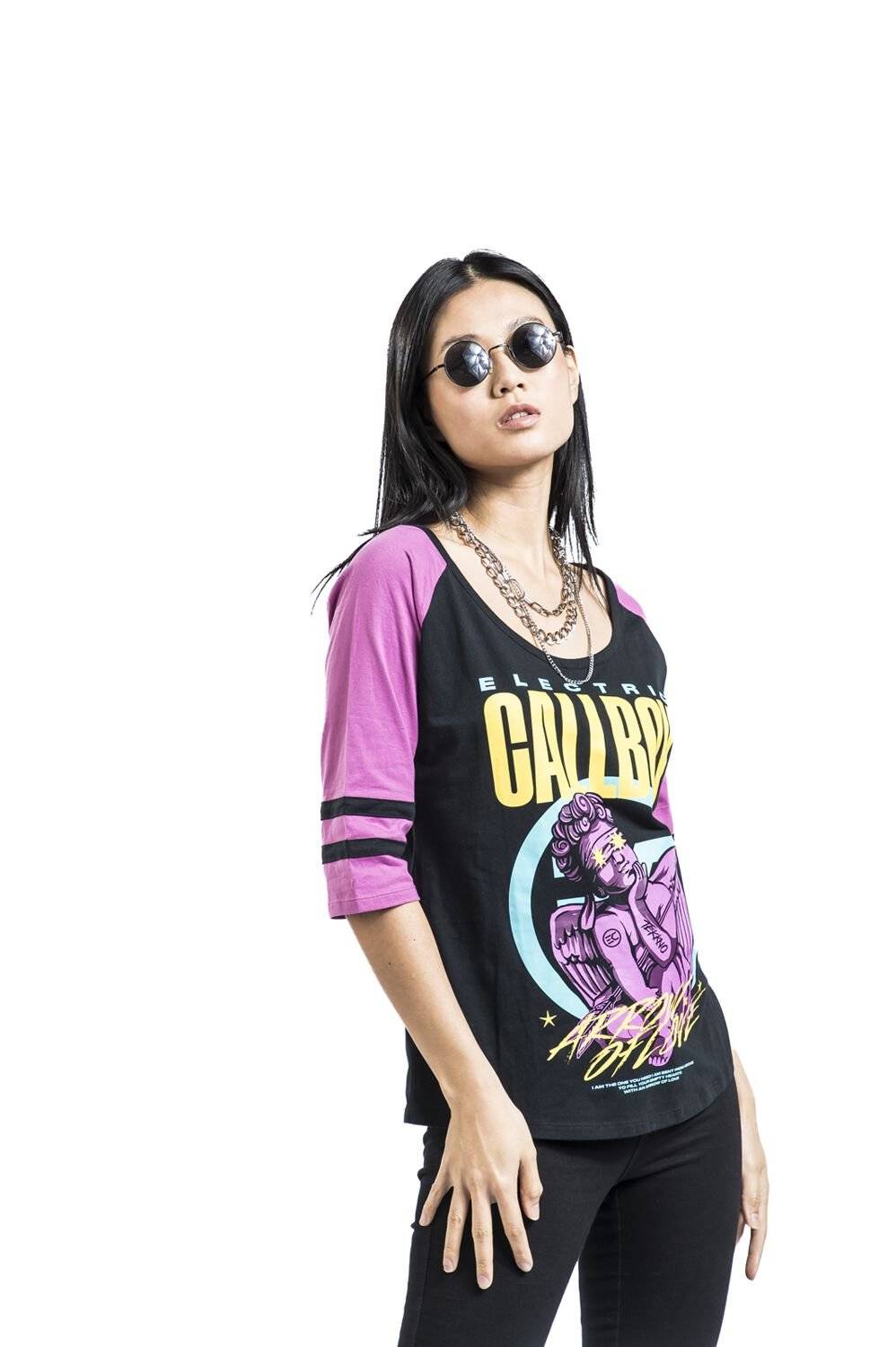 EMP "EMP Signature Collection" Langarmshirt schwarz/pink von Electric Callboy Black Friday Preise