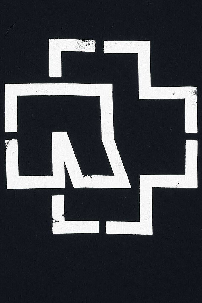 EMP "Weiße Balken" T-Shirt schwarz von Rammstein zollfrei