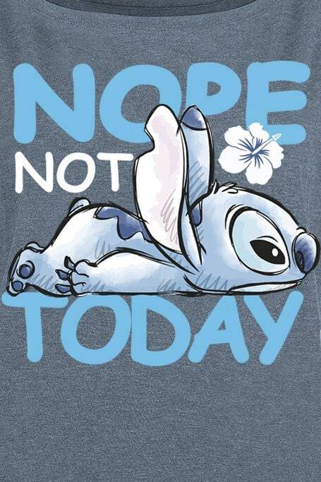 EMP "Not Today!" T-Shirt blau von Lilo & Stitch Outlet