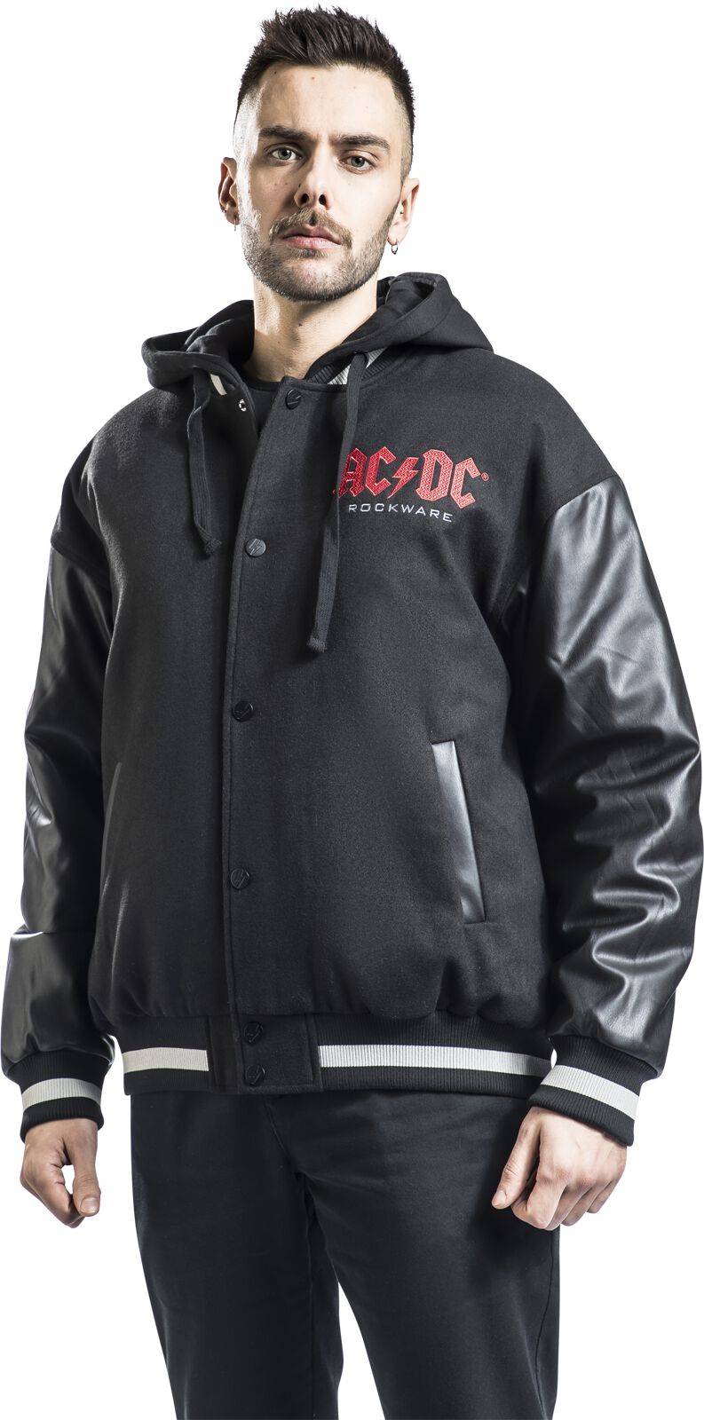 EMP "EMP Signature Collection" Collegejacke schwarz/grau von AC/DC Fabrikverkauf