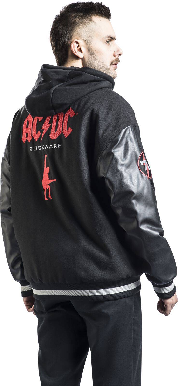 EMP "EMP Signature Collection" Collegejacke schwarz/grau von AC/DC Fabrikverkauf