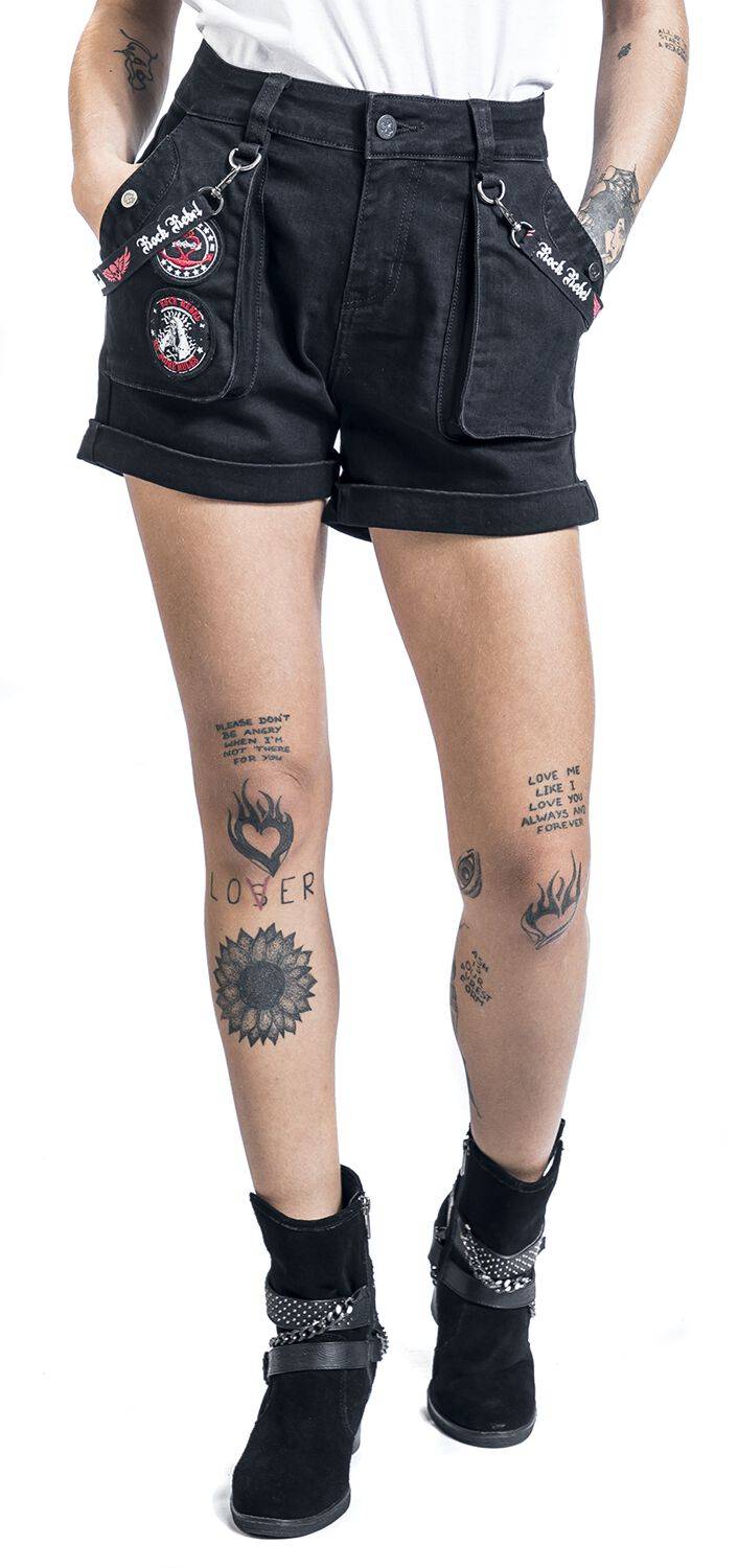 EMP Short schwarz von Rock Rebel by EMP Rabatt