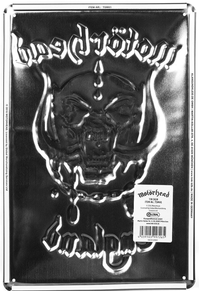 EMP "England" Blechschilder von Motörhead Top Angebot