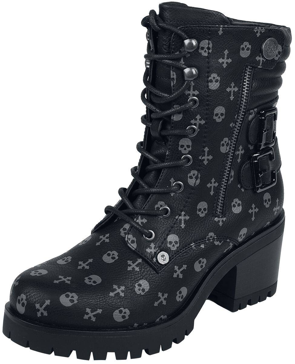 EMP Boot schwarz von Rock Rebel by EMP Letzter Tag