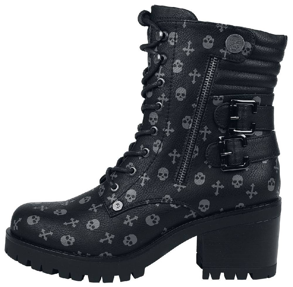 EMP Boot schwarz von Rock Rebel by EMP Letzter Tag