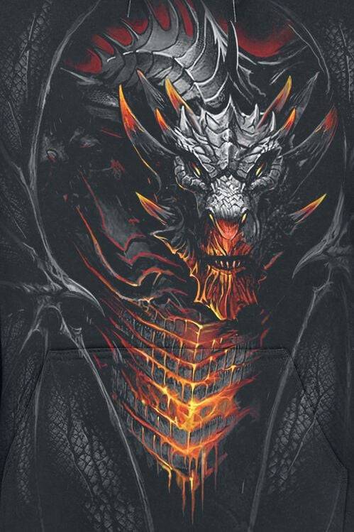 EMP "Draconis" Kapuzenpullover schwarz von Spiral Zeitbegrenzte Promotion