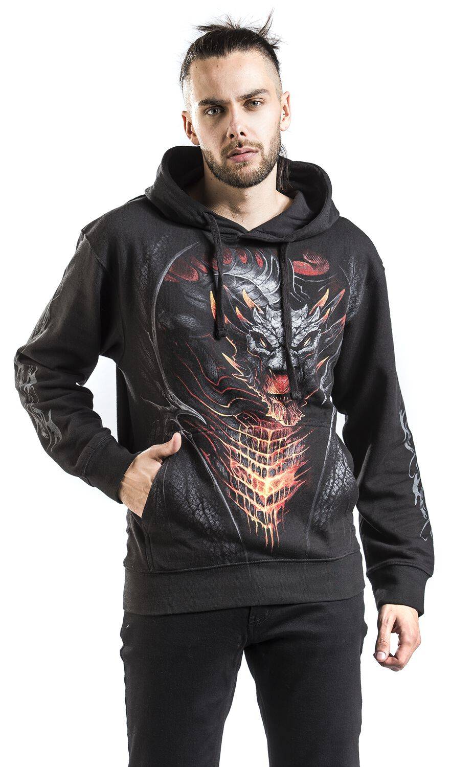 EMP "Draconis" Kapuzenpullover schwarz von Spiral Zeitbegrenzte Promotion