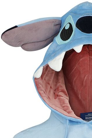 EMP "Stitch Novelty Cropped" Kapuzenpullover blau von Lilo & Stitch Sonderangebot der Fabrik