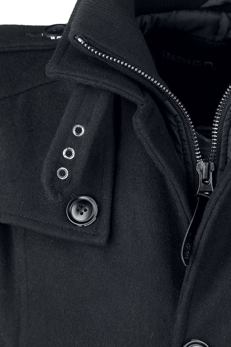 EMP "Brandon" Mantel schwarz von Indicode Fabrikverkauf