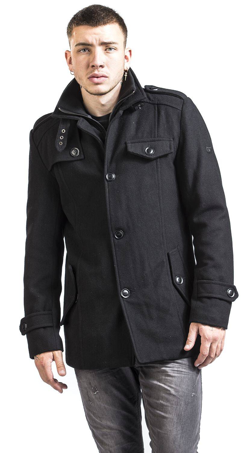 EMP "Brandon" Mantel schwarz von Indicode Fabrikverkauf