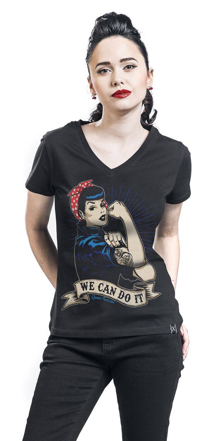 EMP "We Can Do It" T-Shirt schwarz von Queen Kerosin Osterangebot