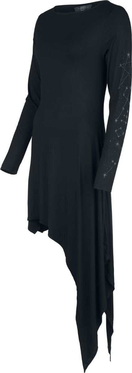 EMP "Crescent Doom Dress" Kurzes Kleid schwarz von KIHILIST by KILLSTAR Valentinstagsangebot