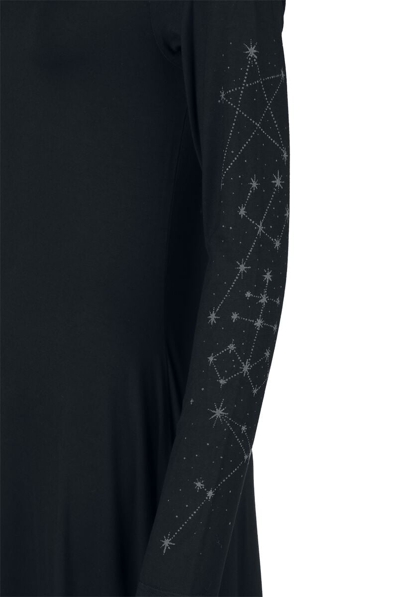 EMP "Crescent Doom Dress" Kurzes Kleid schwarz von KIHILIST by KILLSTAR Valentinstagsangebot