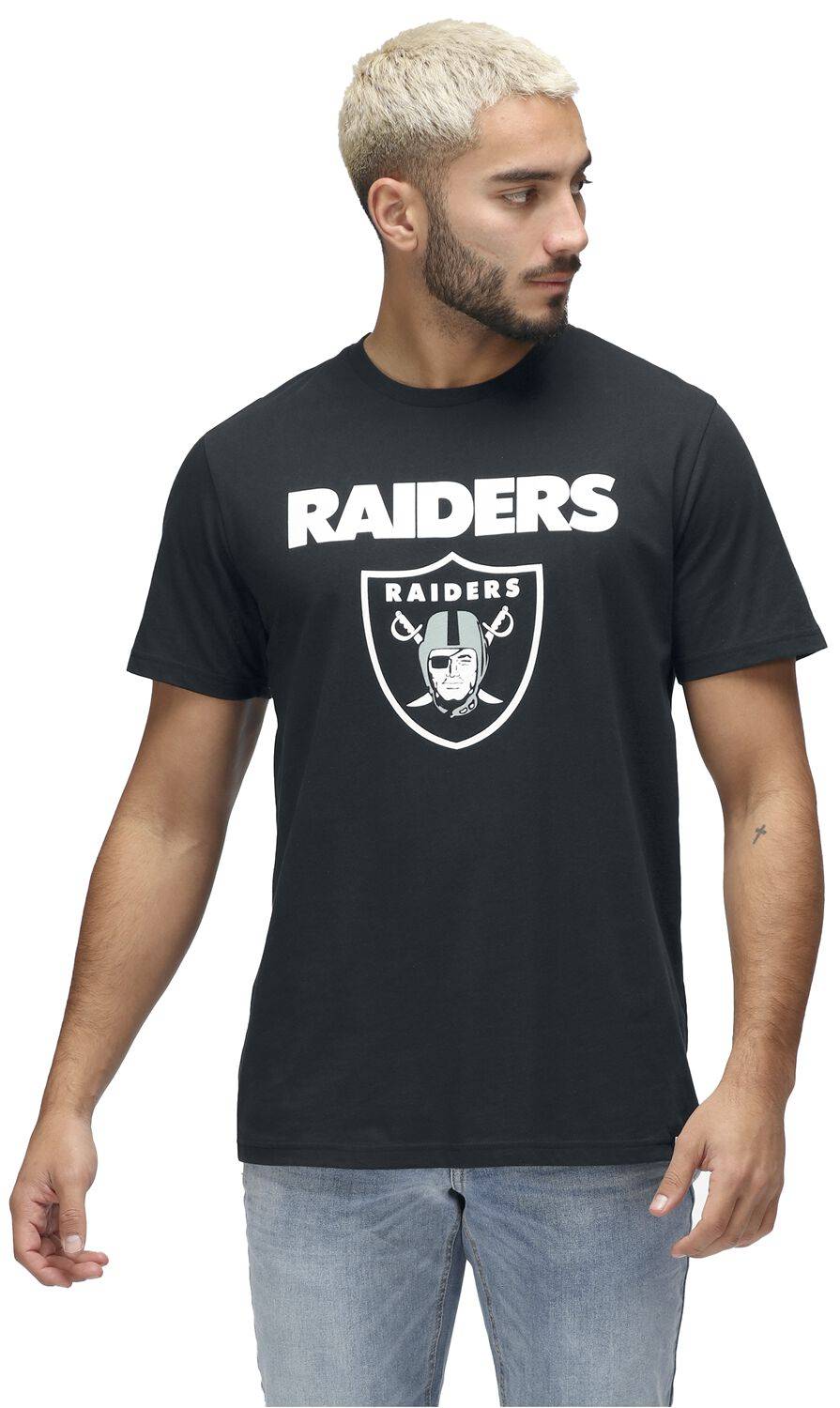 EMP "NFL Raiders Logo" T-Shirt schwarz von Recovered Clothing Verkauf