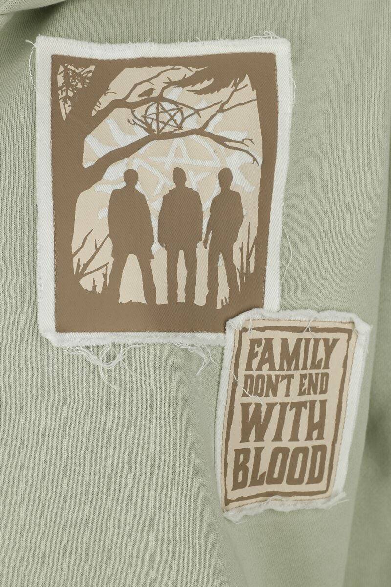 EMP "Winchester Brothers" Kapuzenjacke grün von Supernatural Kostenloser Versand