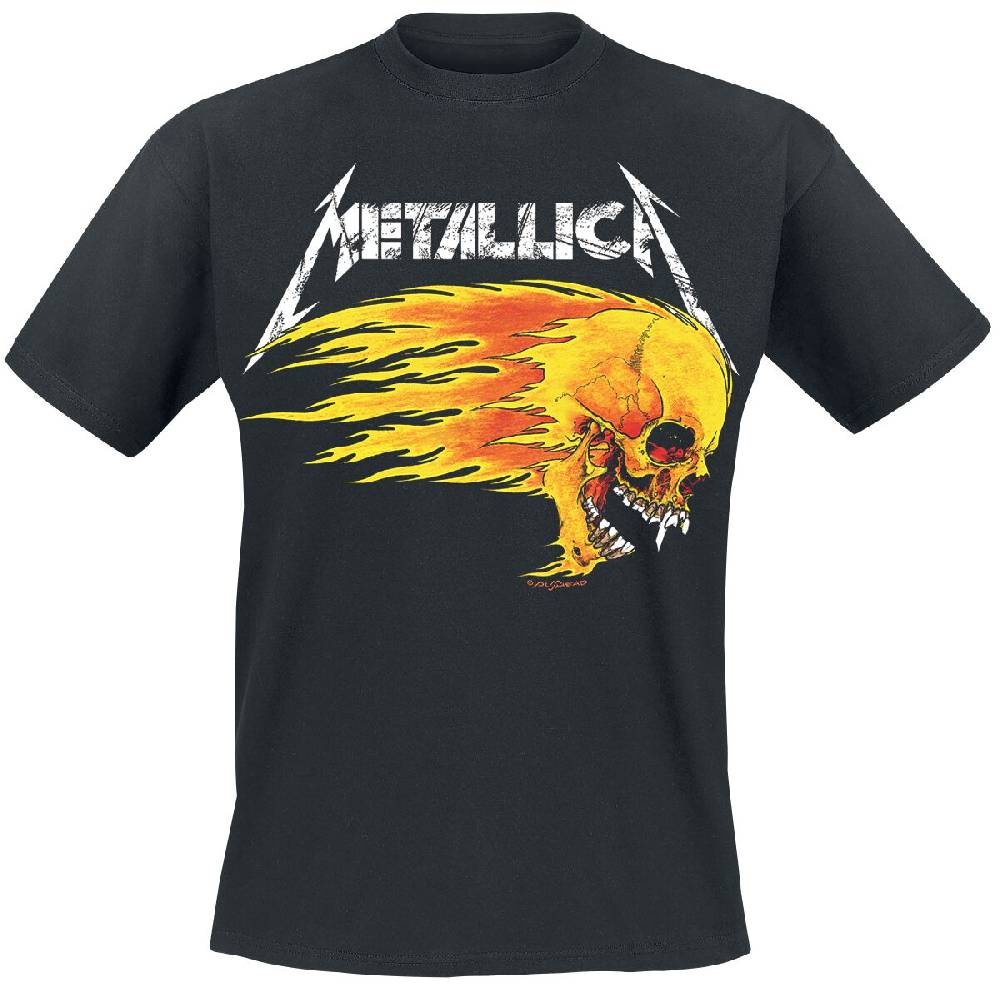EMP "Flaming Skull Tour Tee" T-Shirt schwarz von Metallica Muttertagsangebot