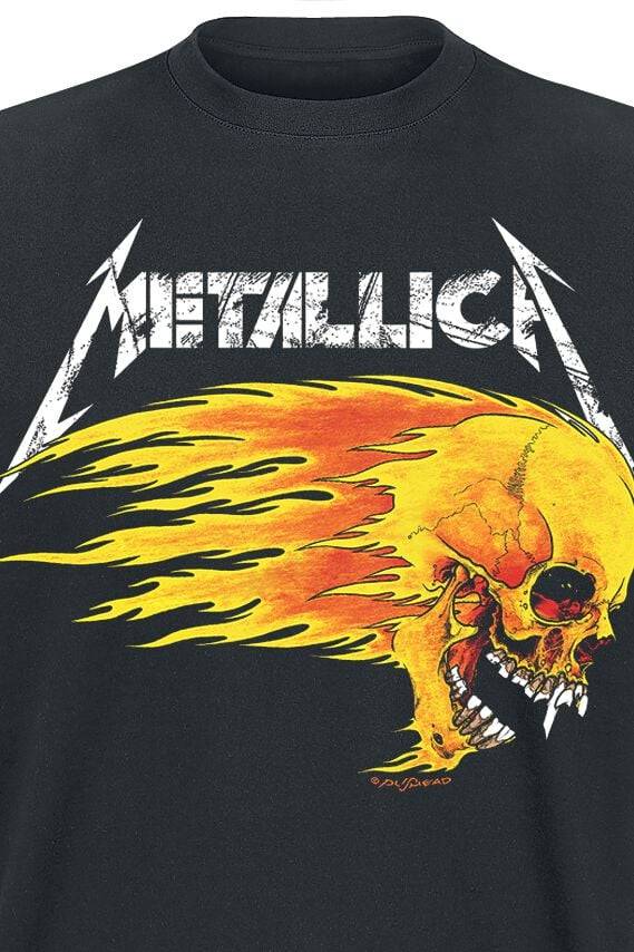 EMP "Flaming Skull Tour Tee" T-Shirt schwarz von Metallica Muttertagsangebot