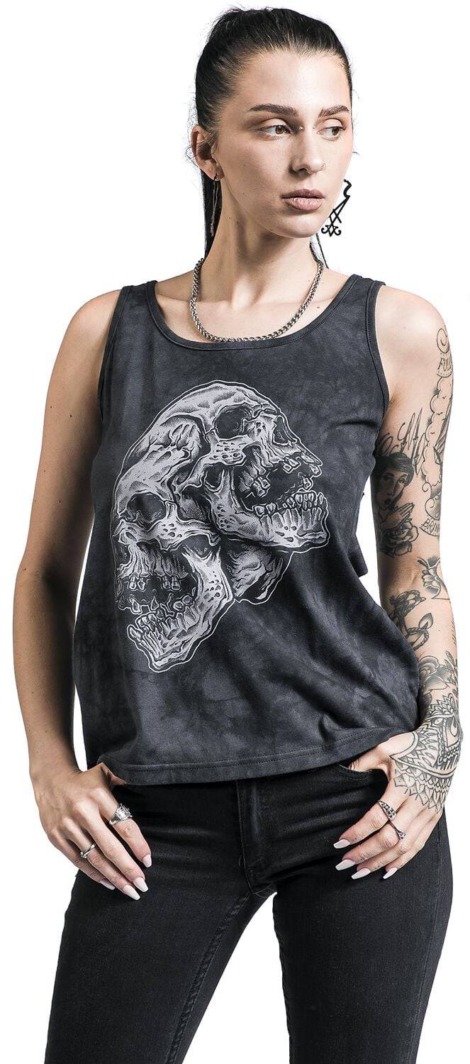 EMP Top grau von Rock Rebel by EMP Räumungsverkauf