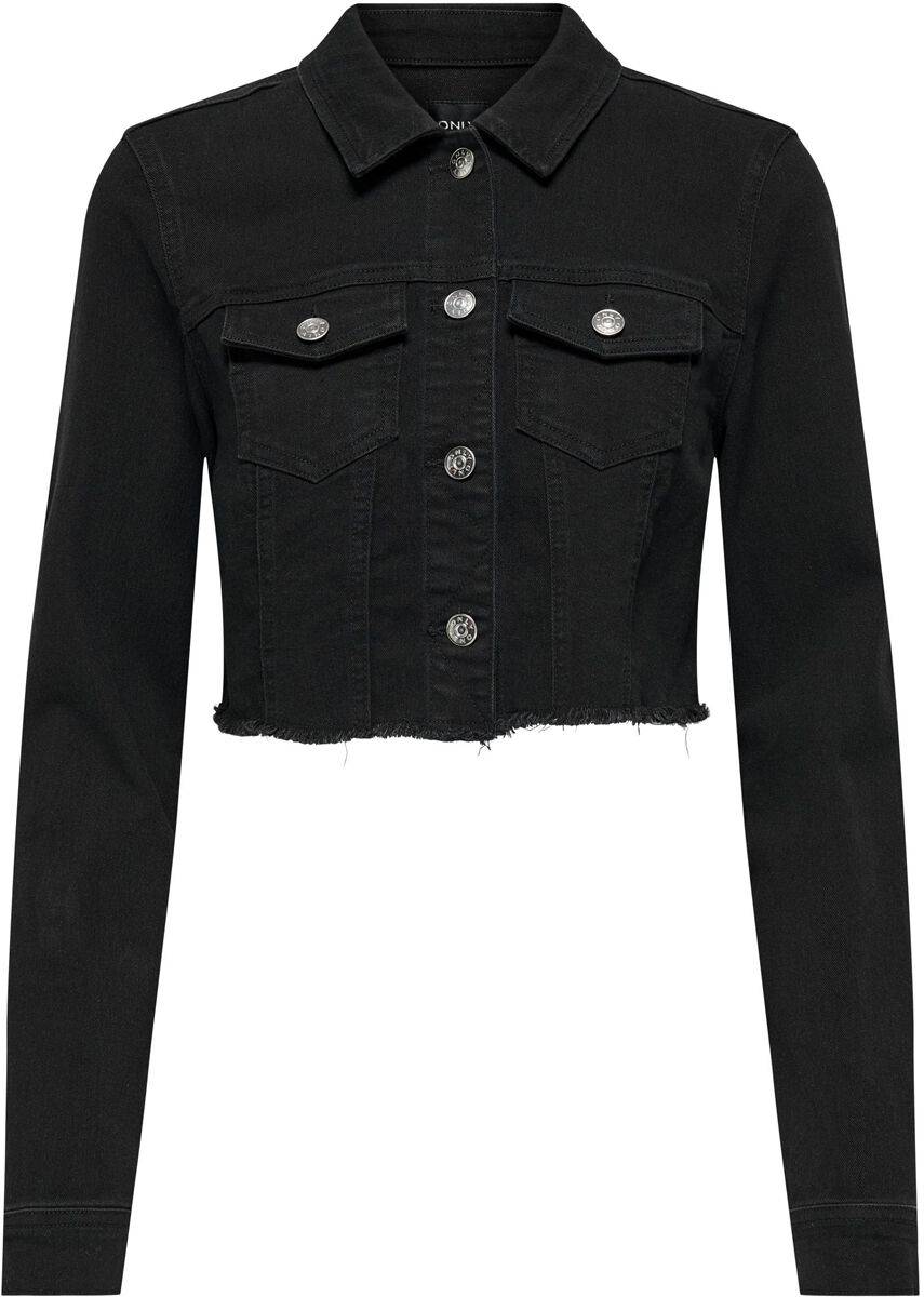 EMP "Onlwonder LS Cropped DNM Jacket NOOS" Jeansjacke schwarz von Only Sonderangebote