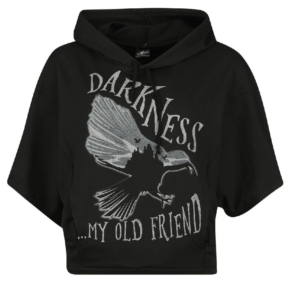 EMP "Darkness My Old Friend" Kapuzenpullover schwarz von Wednesday Tiefpreis