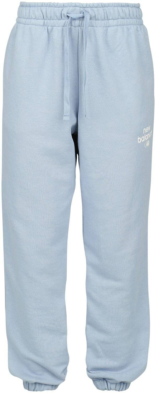 EMP "NB Essentials Graphic Fleece Pant" Trainingshose blau von New Balance
