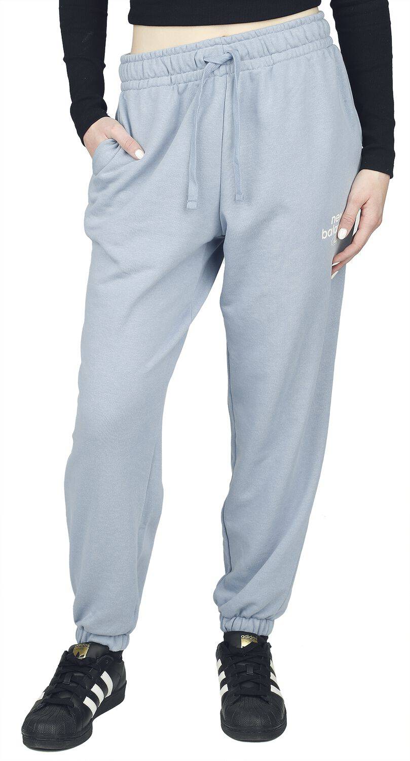 EMP "NB Essentials Graphic Fleece Pant" Trainingshose blau von New Balance Begrenzte Freigabe