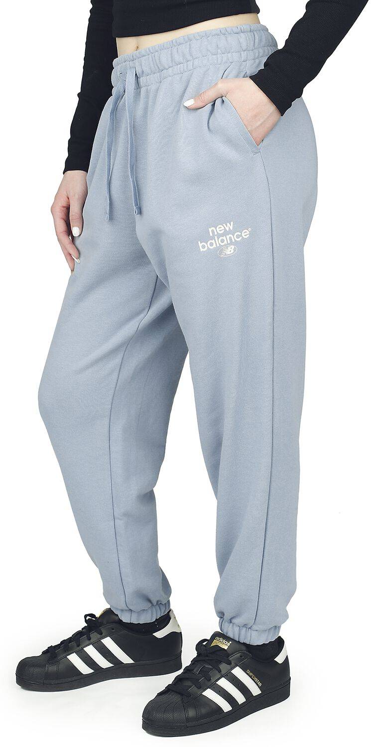 EMP "NB Essentials Graphic Fleece Pant" Trainingshose blau von New Balance Begrenzte Freigabe