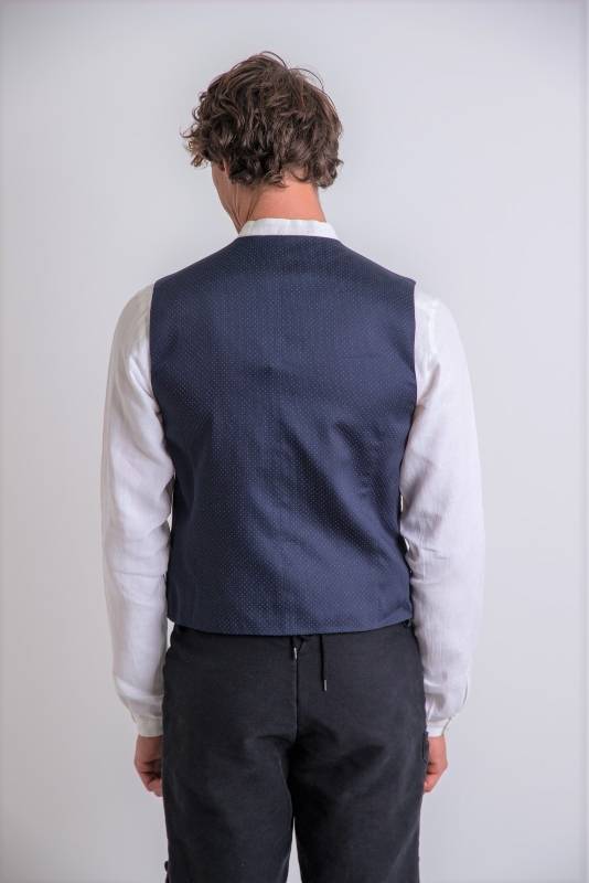 Rockmacherin Karl blau rot gemustert Super Sparpreis