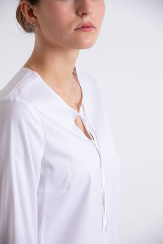 Rockmacherin Susi Bluse Halbarm mit Kellerfalten Auslauf