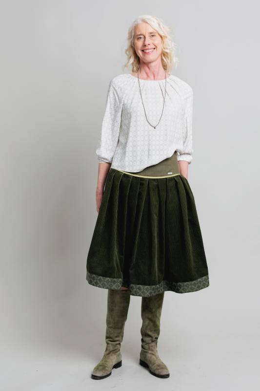 Rockmacherin Regula Elegante Damenbluse aus fließendem Viskoseflanell Cyber Monday