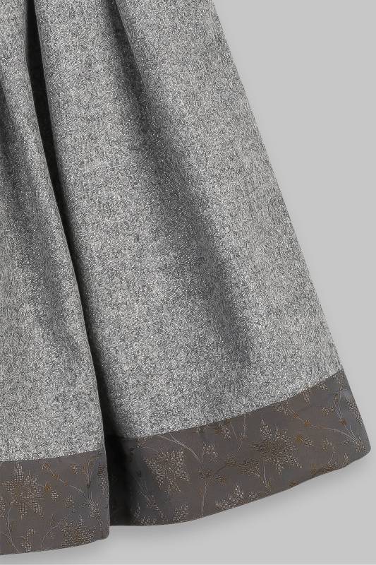 Rockmacherin Deddlesklöüs Trachtenrock aus traditionellem Loden mit Silberfaden Top Angebot
