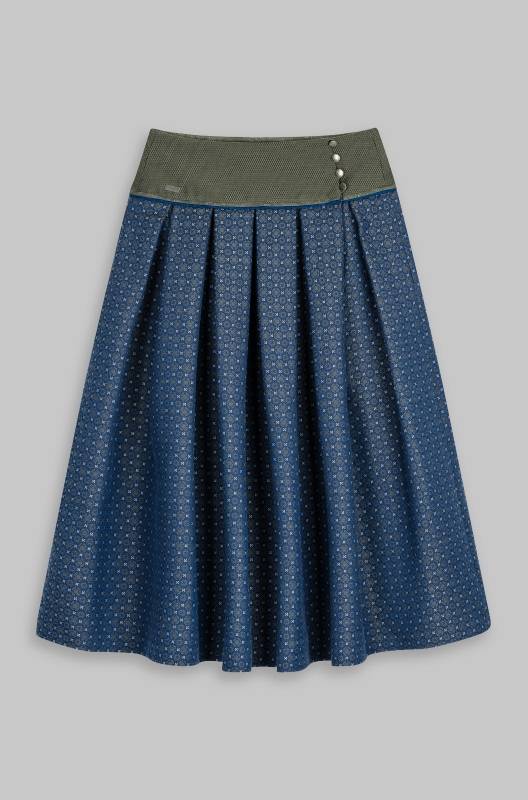 Rockmacherin Amdog Wadenlanger Trachtenrock mit edelem Jacquard aus Baumwollmischung Zeitlich begrenztes Angebot