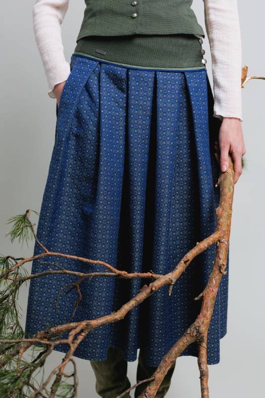 Rockmacherin Amdog Wadenlanger Trachtenrock mit edelem Jacquard aus Baumwollmischung Zeitlich begrenztes Angebot