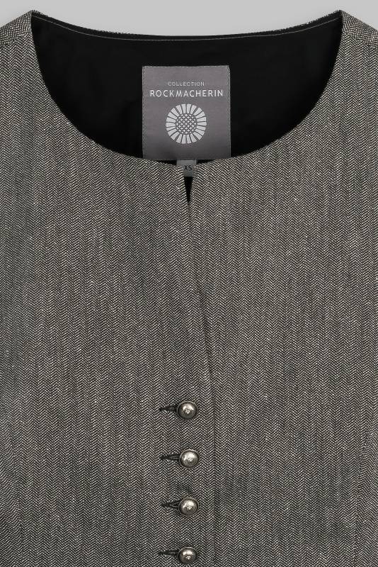 Rockmacherin Nanni Dobler Trachtenweste aus elastischem Baumwoll-Jacquard mit Baumwollfutter Neuheiten