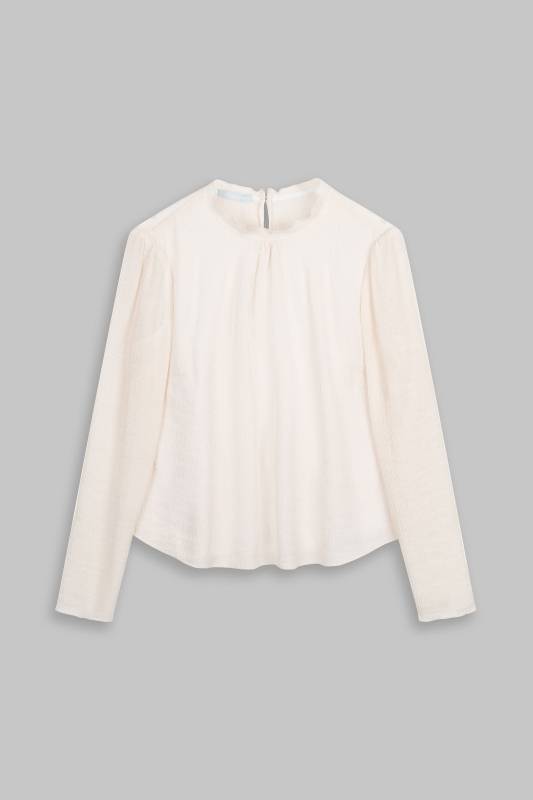 Rockmacherin Lucia Romantische Damenbluse aus Viskose-Crêpe Super Sparpreis