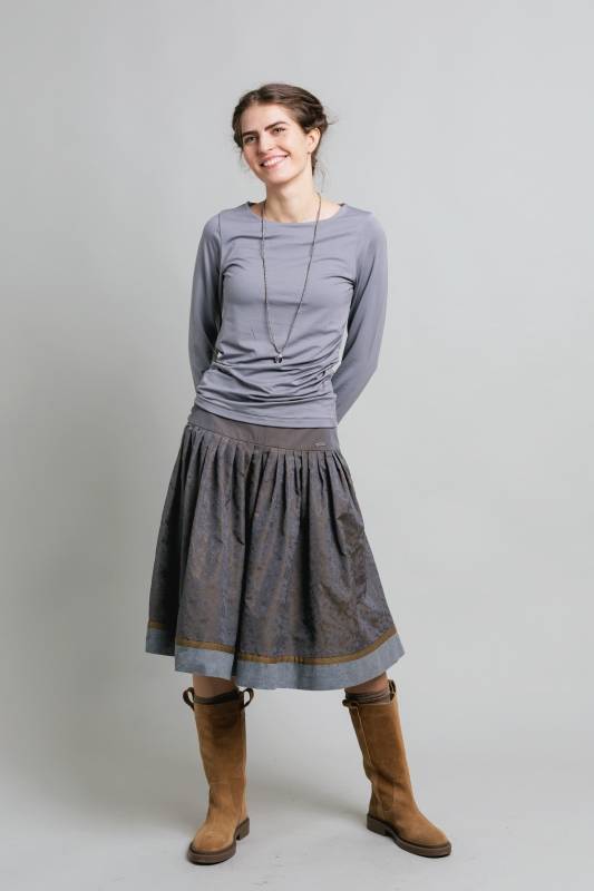 Rockmacherin Malou Langarm-Shirt mit Raffung Letzte 3 Tage