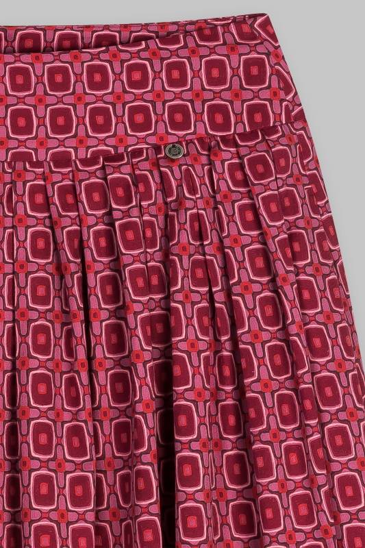 Rockmacherin Kalo Wadenlanger Rock mit Print und zwei Taschen Letzter Tag