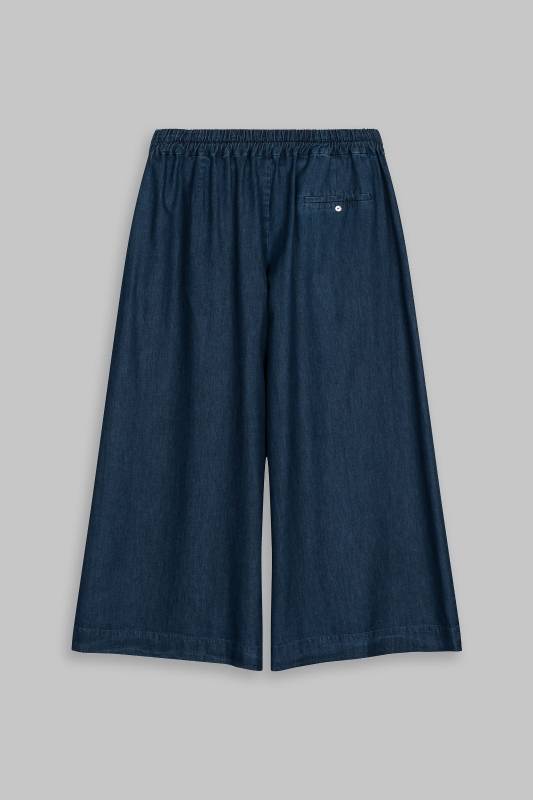 Rockmacherin Sempt Hosenrock aus weichem Denim mit Biesen und Gummizug Bis zu 55% Rabatt