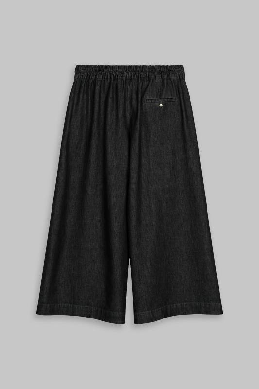 Rockmacherin Sempt Hosenrock aus weichem Denim mit Biesen und Gummizug Discount Store für neue Produkte